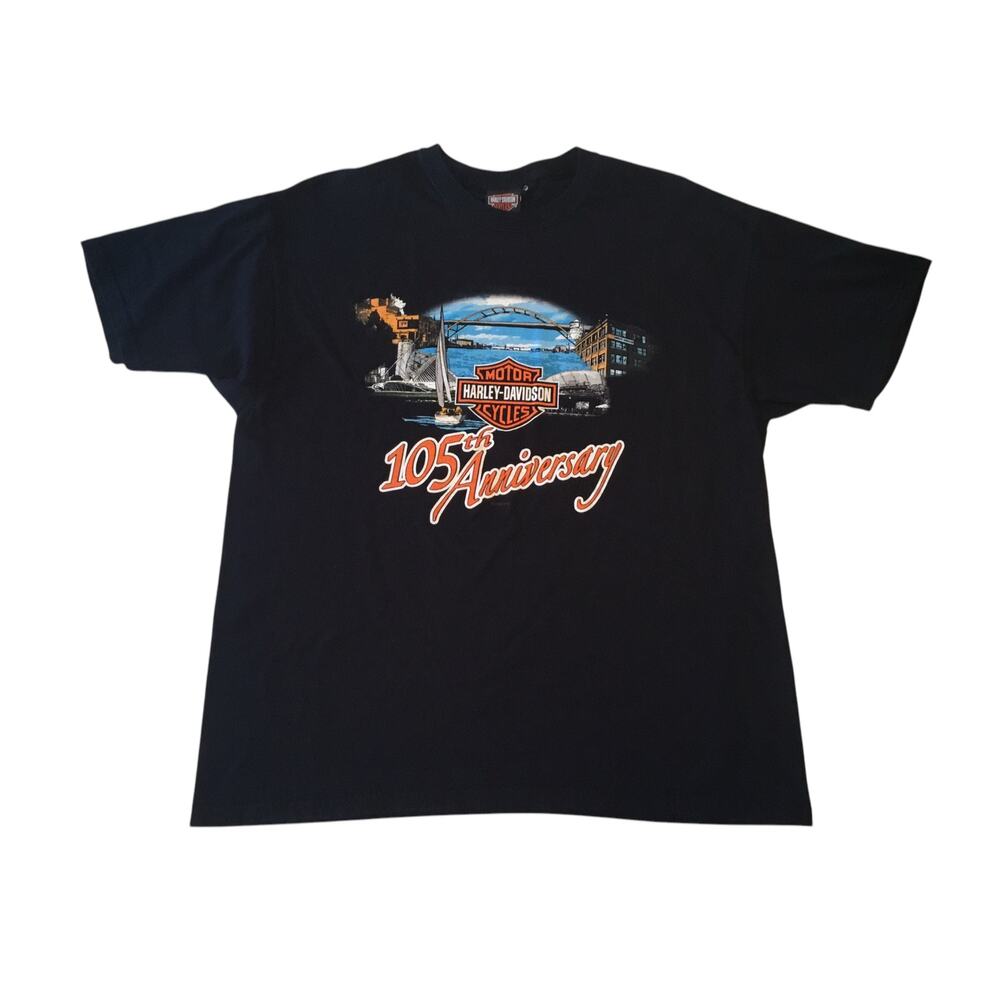 Harley Davidson T-Shirt 105th Anniversary Milwaukee XL Good